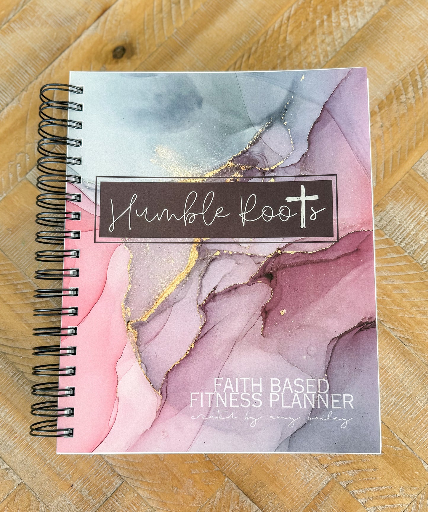 2024 Humble Roots - Faith Based Fitness Planner (Marble Print)