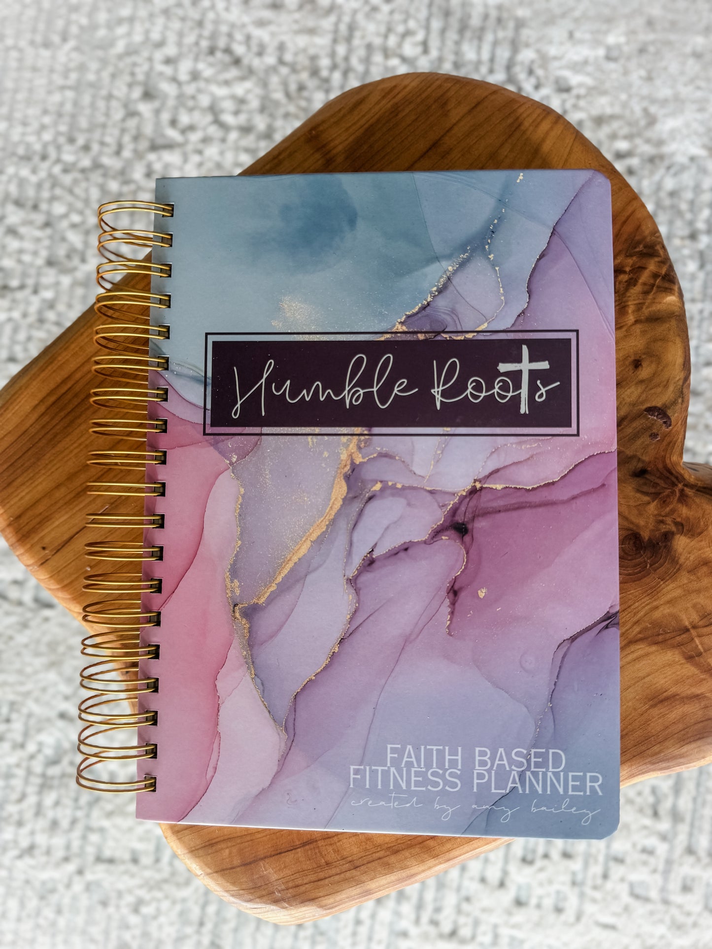 2024/2025 Humble Roots - Faith Based Fitness Planner (Marble Print)