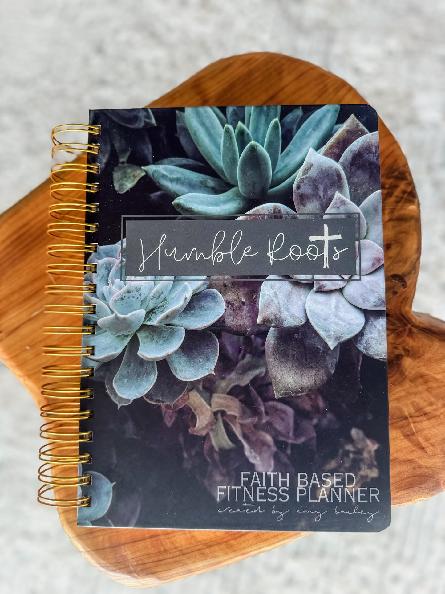 2024/2025 Humble Roots - Faith Based Fitness Planner (Succulent Print)